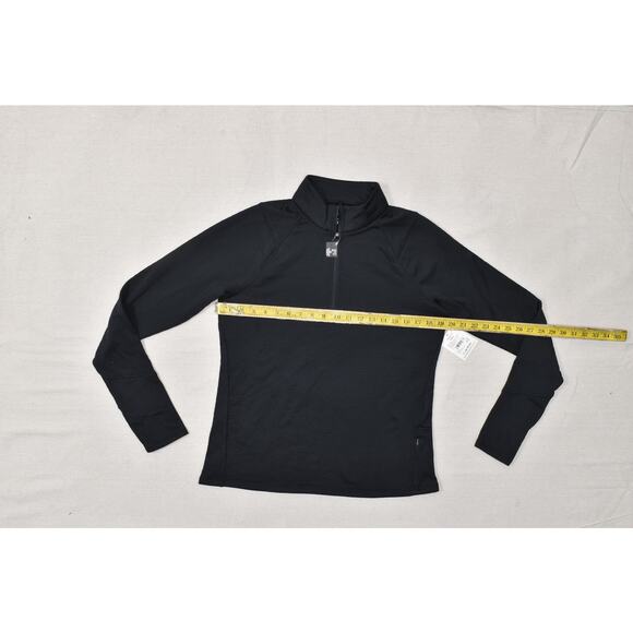 DSG Women's Run Grid 1/4 Zip Pullover Sweatshirt Pure Black Size L Polyester NEW - Picture 6 of 8